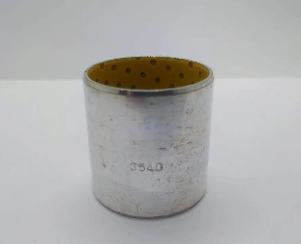 Металлополимерная разрезная свертная втулка SF-2 DX 35*39*40 / Скользящий подшипник / Стальная втулка с POM покрытием / для манипуляторов и спец. техники