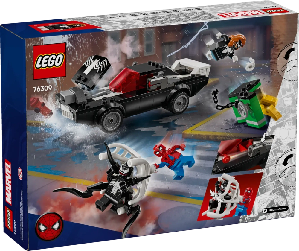 Конструктор LEGO Marvel 76309 Человек-паук против Венома Muscle Car