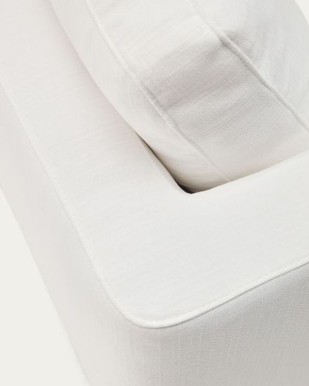 Gala 4-местный диван с правым шезлонгом белый 300 см