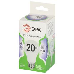 Лампа светодиодная ЭРА GREEN LINE LED A60-20W-865-E27 GL E27 20 Вт груша холодный свет | Лампы cветодиодные Груша (A)
