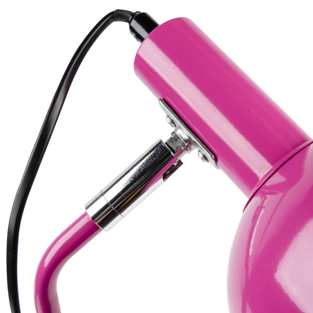 UML-B702 E14 PINK Светильник настольный. 60W. Цоколь Е14. Механический выключатель. Розовый. ТМ Uniel