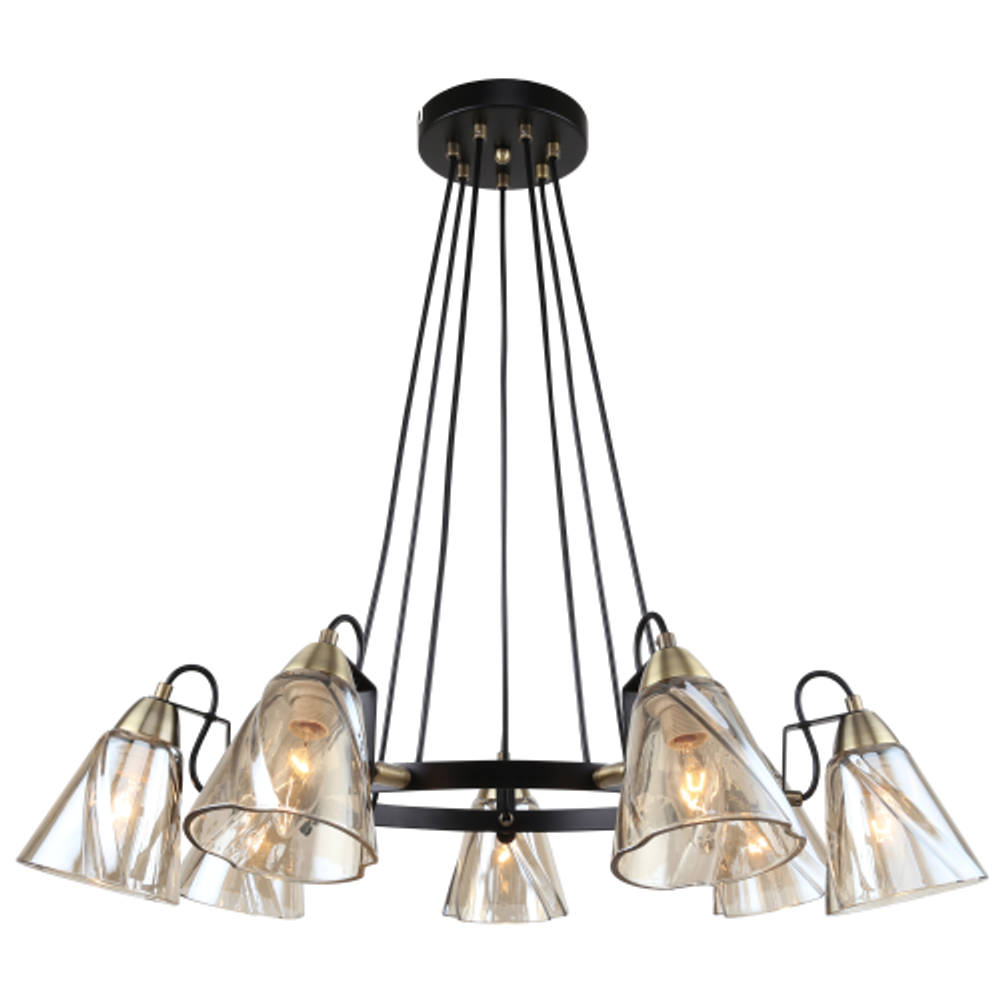 Люстра Rivoli   5106-307 7 х Е14 40 Вт лофт - кантри