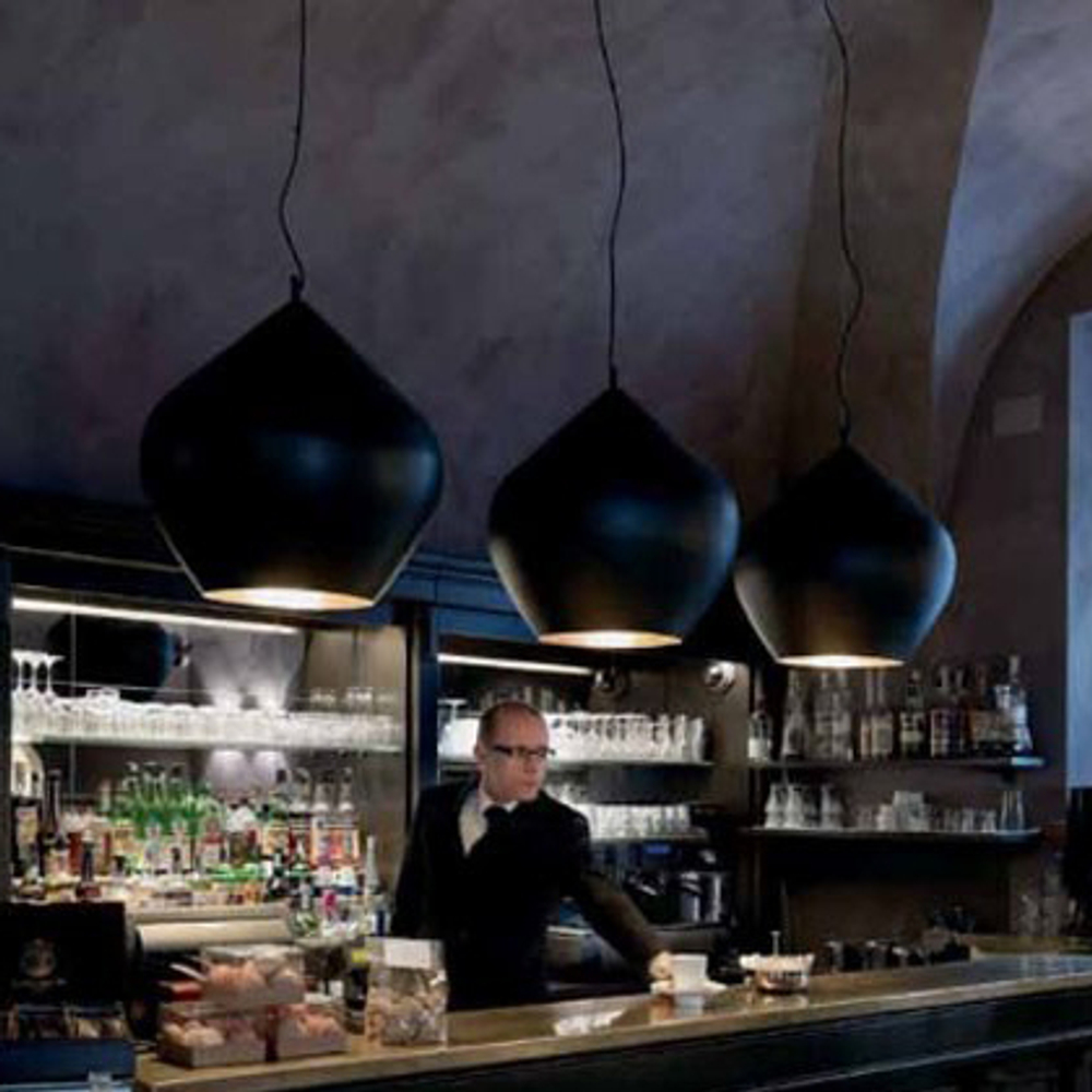 Подвесной дизайнерский светильник  Beat Light Stout by Tom Dixon D35 (черный)
