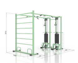 IK 16 Реабилитационный комплекс со шведской стенкой Белый