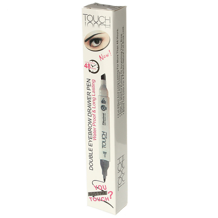 Подводка для бровей Touch тон 98 Каштан фломастер, 48 Hours двухсторонняя, 1,5 мл