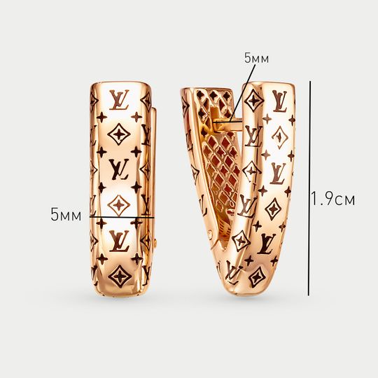 Серьги золотые