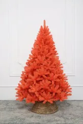 Искусственная оранжевая елка Солнечная 150 см., мягкая хвоя, ЕлкиТорг (205150)