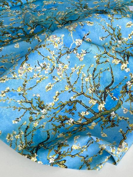 Цветущая ветка, Ван Гог, хлопок Handmade Fabrics 3