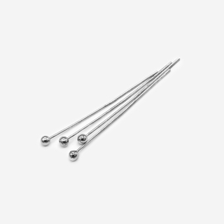 Пины с шариком, 25*0,4мм, родирование