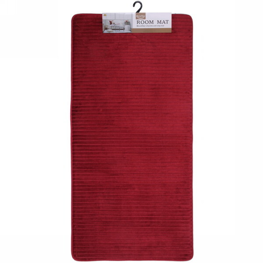 Коврик для ванной 60*120"Гамма» красный