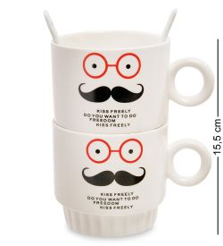 GAEM Art MUG-149/1 Набор из двух кружек «Поцелуйчик»