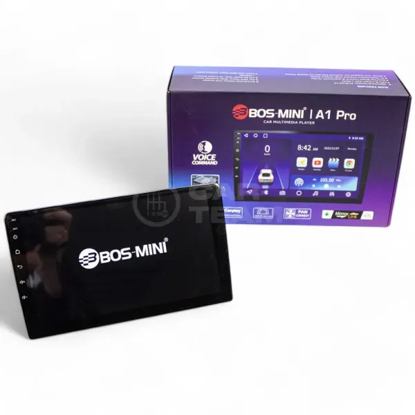Автомагнитола (LCD-монитор) "Bos-Mini" A1 Pro (4G+64GB) дисплеем 9 дюймов