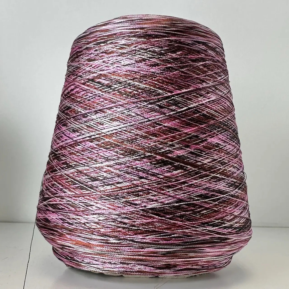 6436K - Missoni; 100% вискоза; 650м/100гр; col. 4069, цвет: розовый, фуксия, коричневый, черный