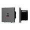 Механизм розетки с быстрой USB зарядкой SCT-NOBE-MUAC-SFPL-FC-GR (65W, QC3) Arlight 054319