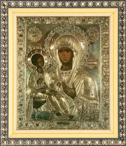 Икона БМ "Троеручица" 10х12 в раме 13х15