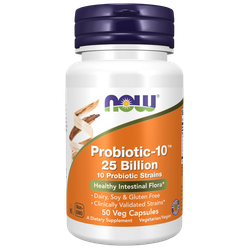 Now Foods Probiotic-10 25 Billion 50 veg capsules, Пробиотик