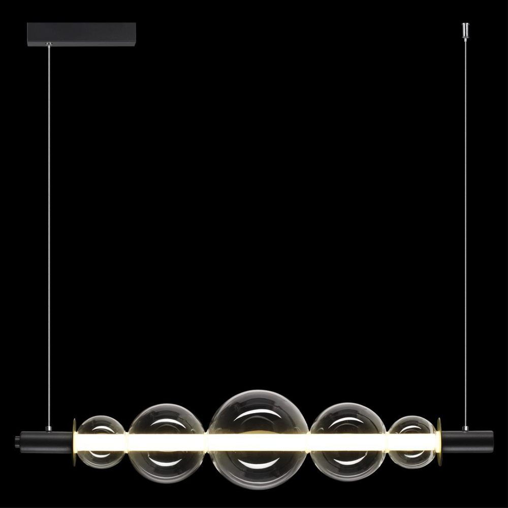 5671/10L LEDIO LN23 000 чёрный Светильник подвесной LED 10W жел, синий, фиол свет 650Лм 220V MIAMI