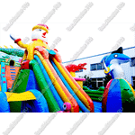 Коммерческий надувной батут "Большие крокодилы"