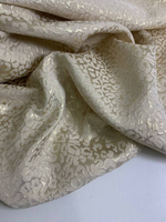 Костюмная жаккард, крем люрекс золото FC#104