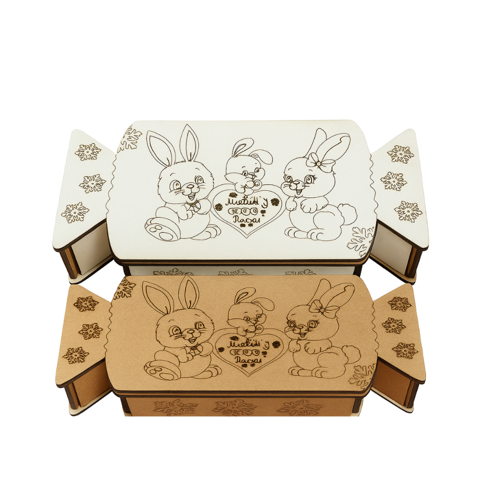 Новогодняя шкатулка Зайки