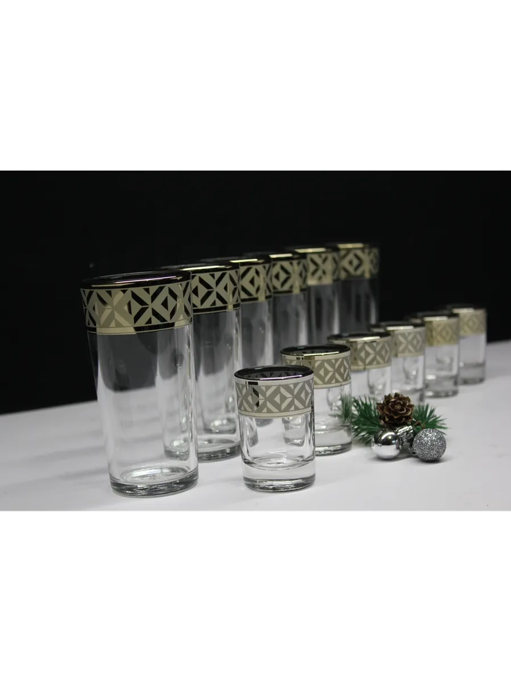 Набор 12 предметов стакан и стопка