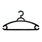 Вешалка-плечики "Rambai" 48-50 для легкой одежды (черный)