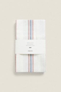 ZARA HOME ПОЛОТЕНЦЕ 2ШТ,  БЕЛЫЙ