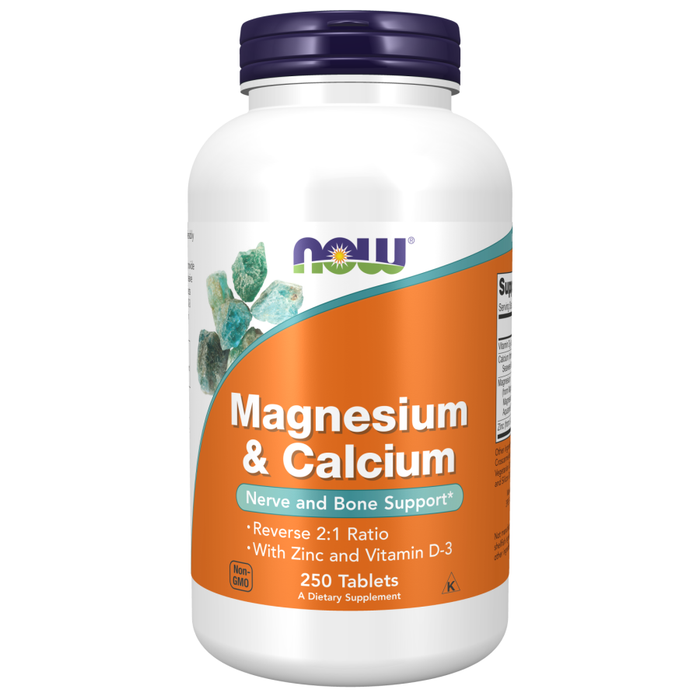 Кальций и магний, Calcium &amp; Magnesium, Now Foods, 250 таблеток