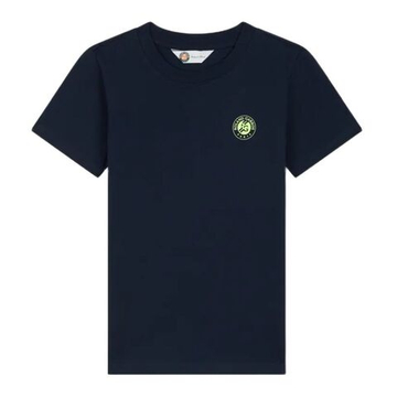 Футболка для мальчика теннисная Roland Garros Back Мяч - navy blue