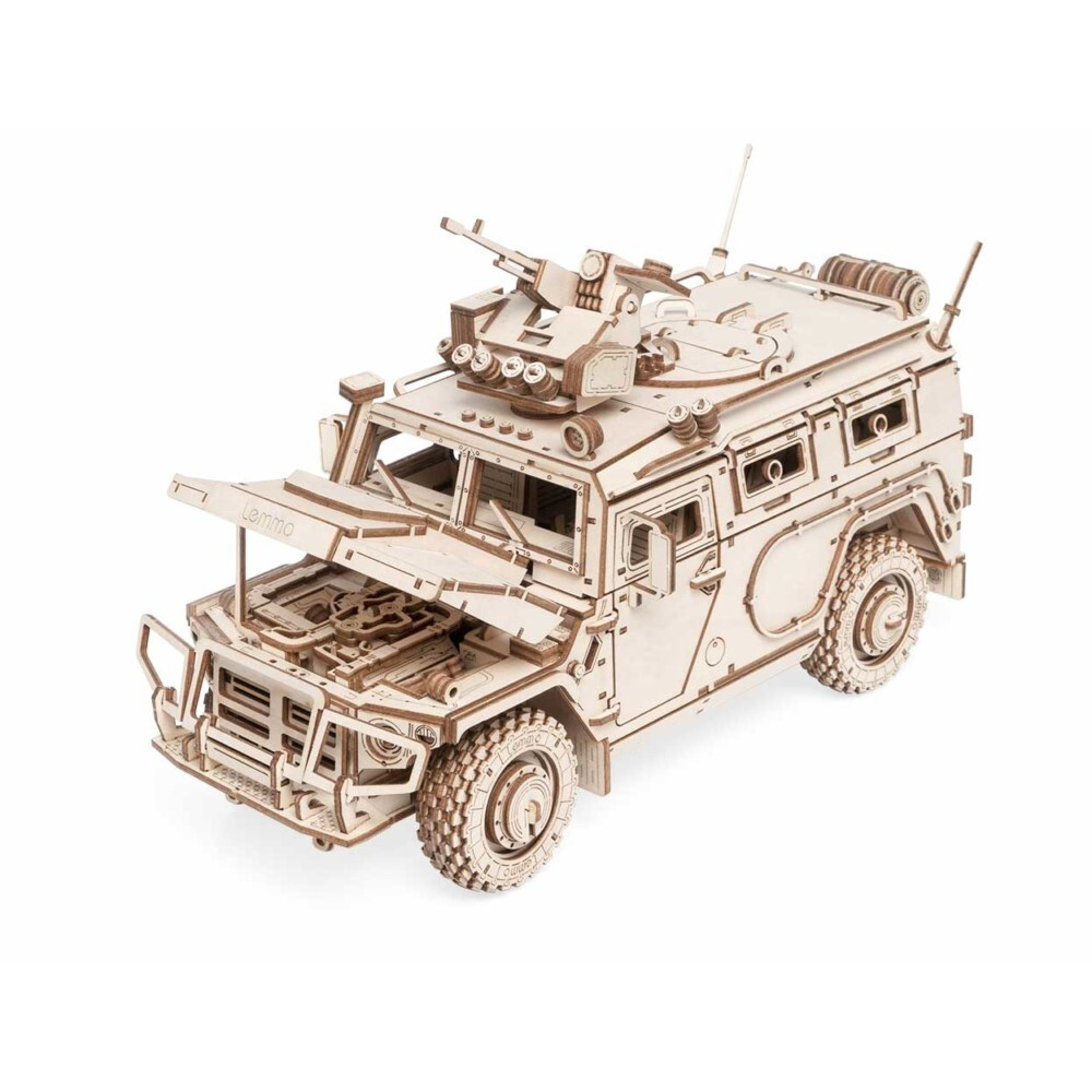 Бронеавтомобиль ЛИГЕР от Lemmo - Деревянный конструктор, 3D пазл, сборная модель