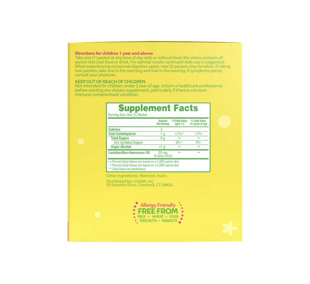 Culturelle Probiotic Kids, пакеты с чистыми пробиотиками, 60 пакетов