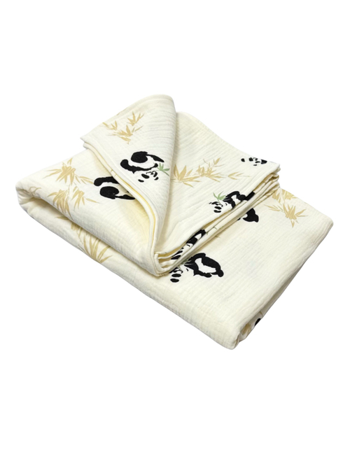 Муслиновый плед Панды