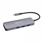 Многопортовый разветвитель Verbatim USB-C Pro CMH-08 на 8 портов