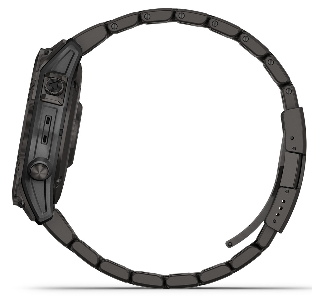 Умные часы Garmin FENIX 7 Sapphire Solar титановый угольно-серый DLC с угольно-серым титановым DLC браслетом