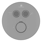 Душевой комплект Vincea Inspire VSFW-3I22MT3GM встраиваемый, термостат, двухрежимный, вороненая сталь