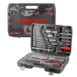 Набор инструментов 216пр. 1/4'', 3/8'', 1/2''(6гр.)(4-32мм) Baum Auto##BaumAuto BM-38841