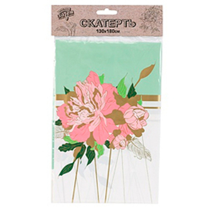 Скатерть-п-э-Пионы-130х180см