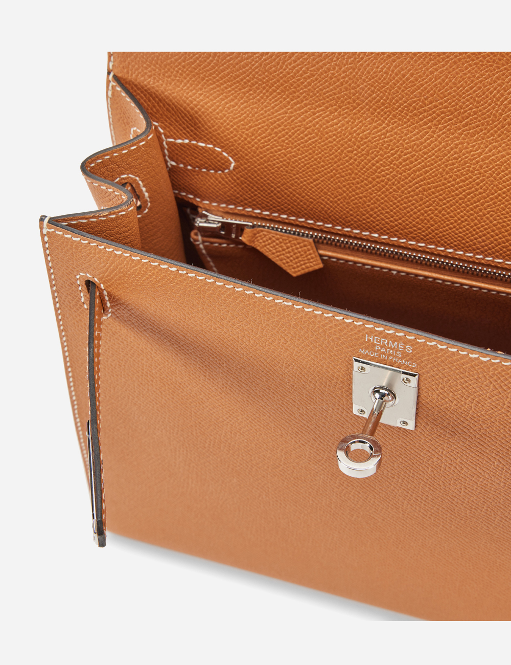 Сумка Hermes Epsom Kelly 25 Palladium Hardware "Gold"