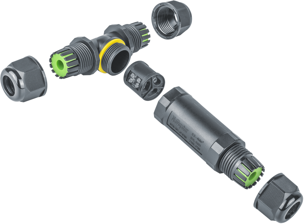 Коннектор Navigator 82 832 NTB-T01-3P-IP68 T-образный 3PIN