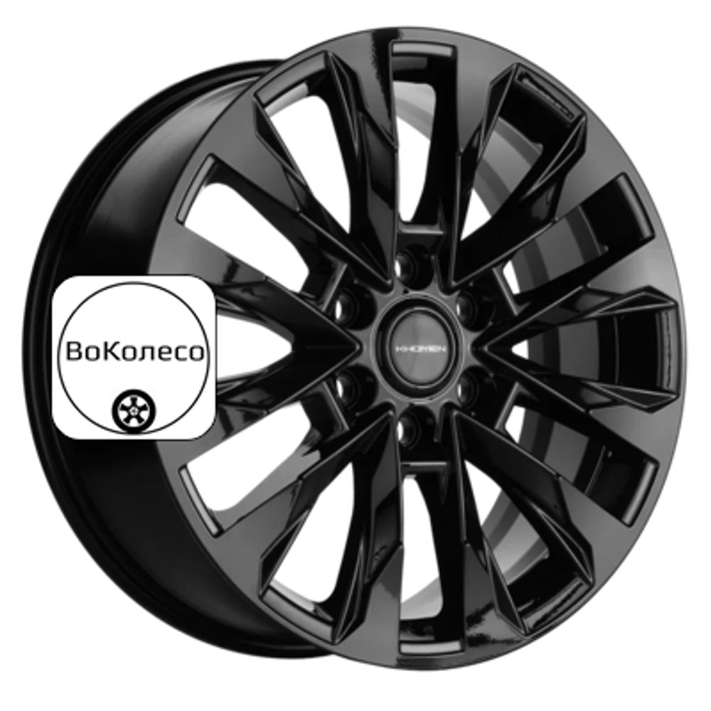 8x20/6x139,7 ET36 D100,1 KHW2010 (Tank 300/500) Black Khomen Wheels