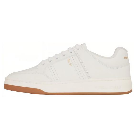 Saint Laurent Leather Low Top 'White'