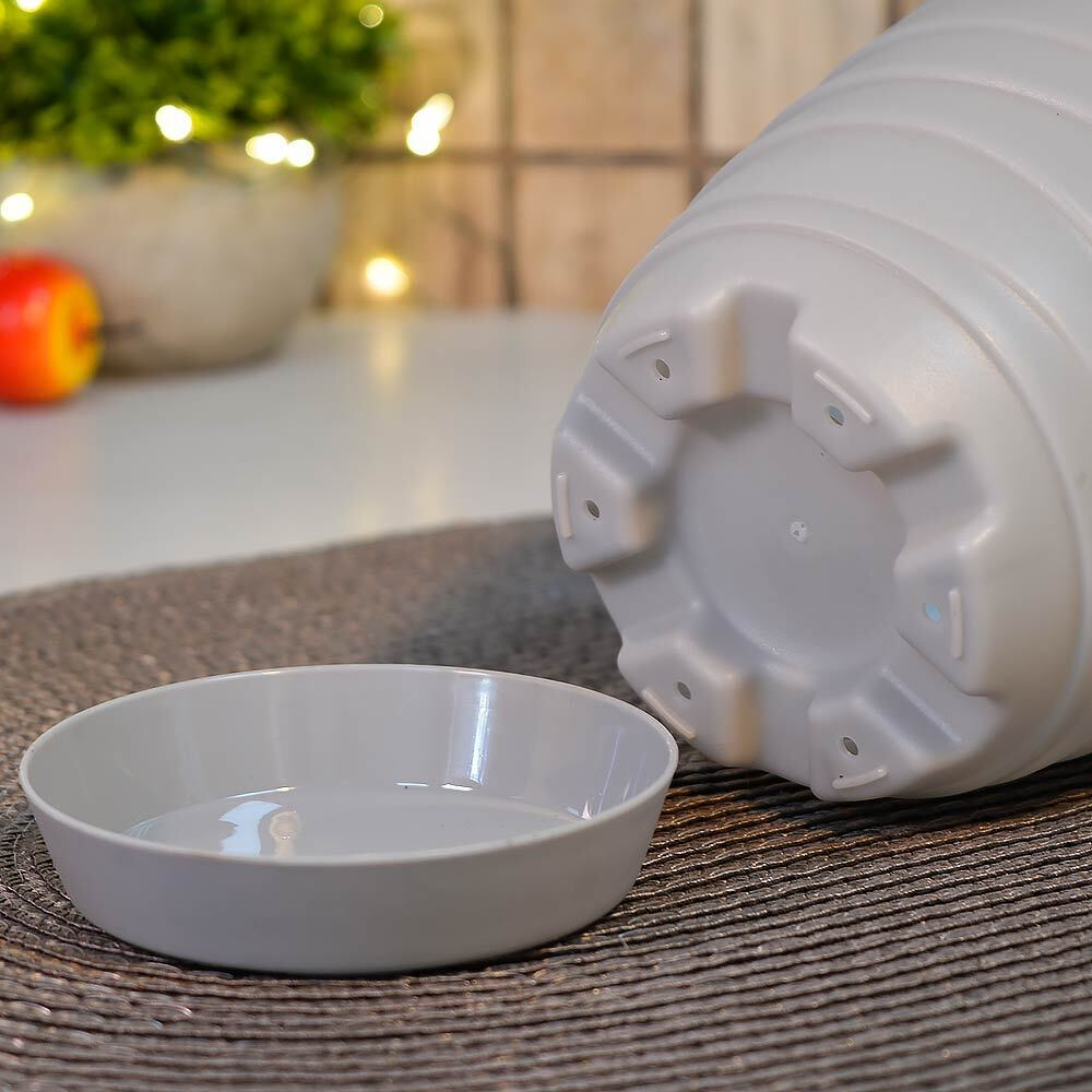 Горшок цветочный Бриз 0,7л, серый