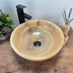 Раковина из оникса Bowl Yellow TinLip BO-62854 40*40*15 40