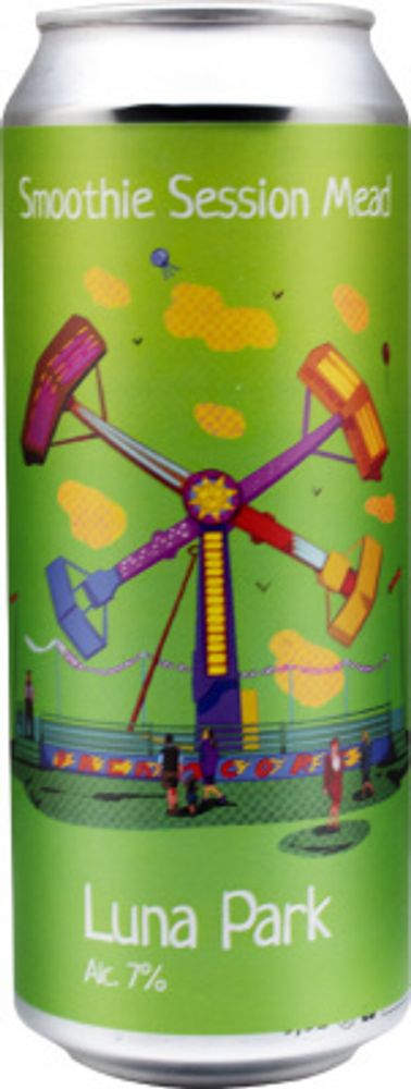Пиво Одна Тонна Луна Парк Коконат Строуберри Черри / Odna Tonna Luna Park Coconut Strawberry Cherry 0.5л - 10шт