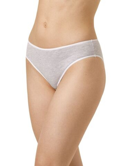 Серые хлопковые трусики-слипы (Размер: 46) (Цвет: серый)