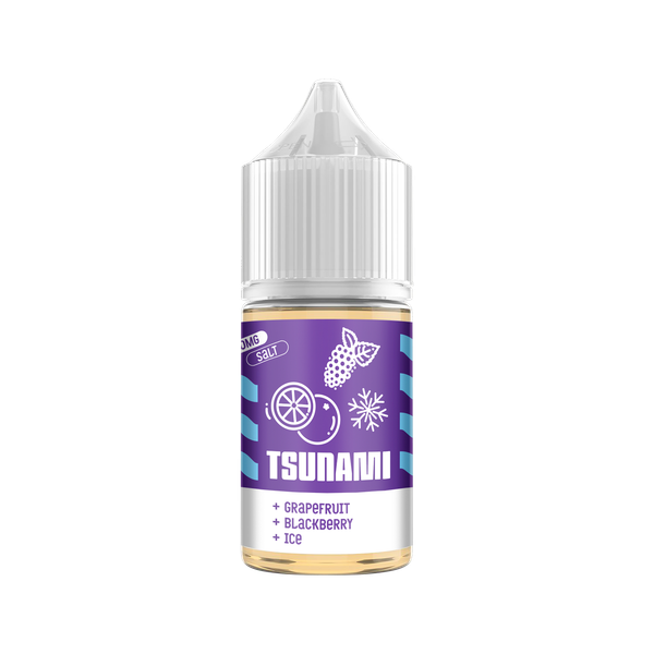 Купить Жидкость Tsunami Salt - Grape + Blueberry + Ice 30 мл