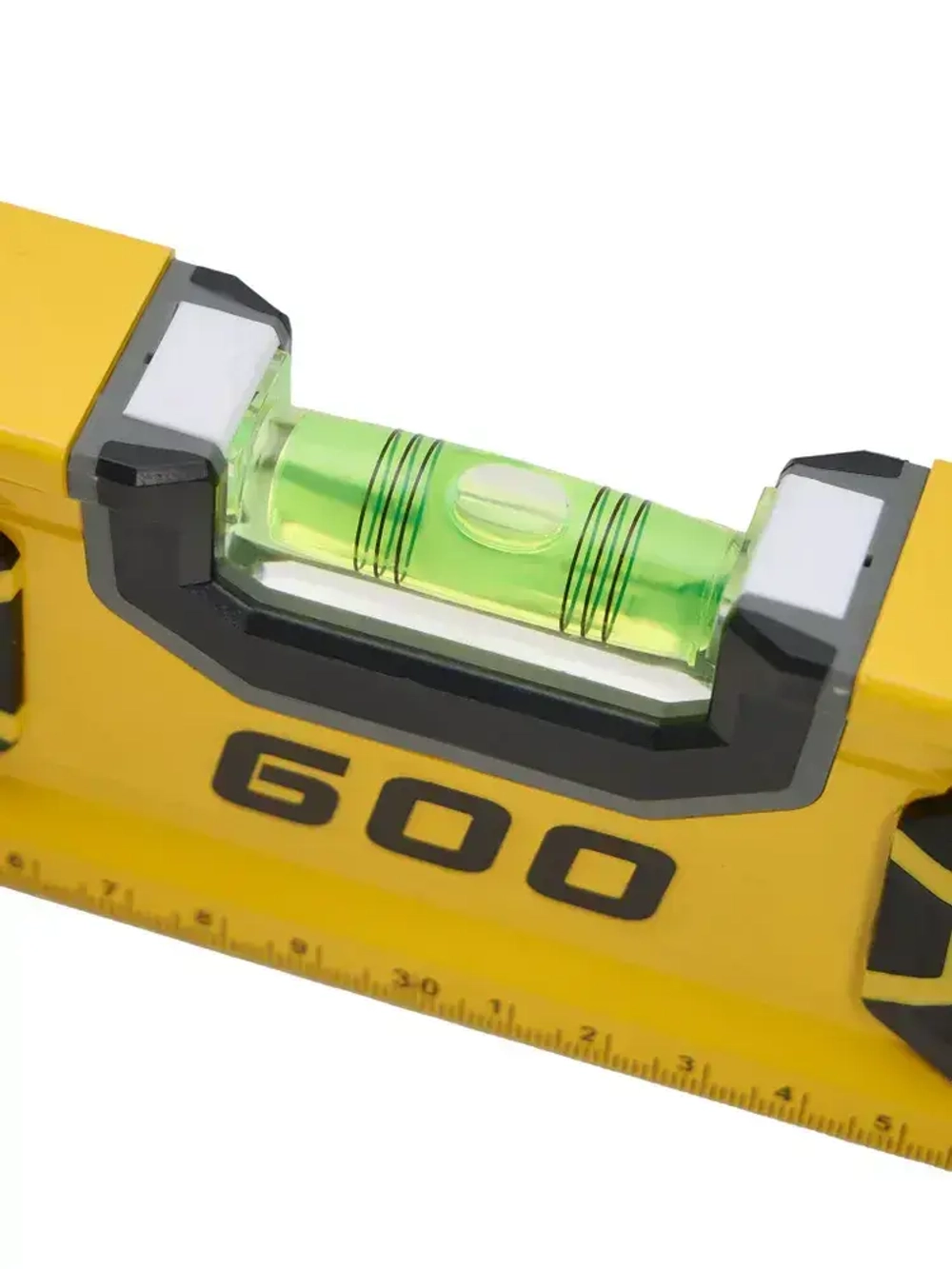 Уровень магнитный усиленный, 600 мм, 3 индикатора, фрезерованный, зеркальный глазок