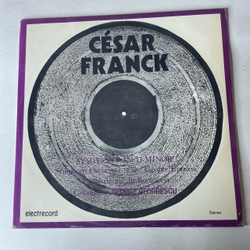 Винтажная виниловая пластинка LP Cesar Franck, Сезар Франк, Дирижер Conductor George Georgescu Джордже Джорджеску, Симфония Symphony In D Minor (Румыния 1984)