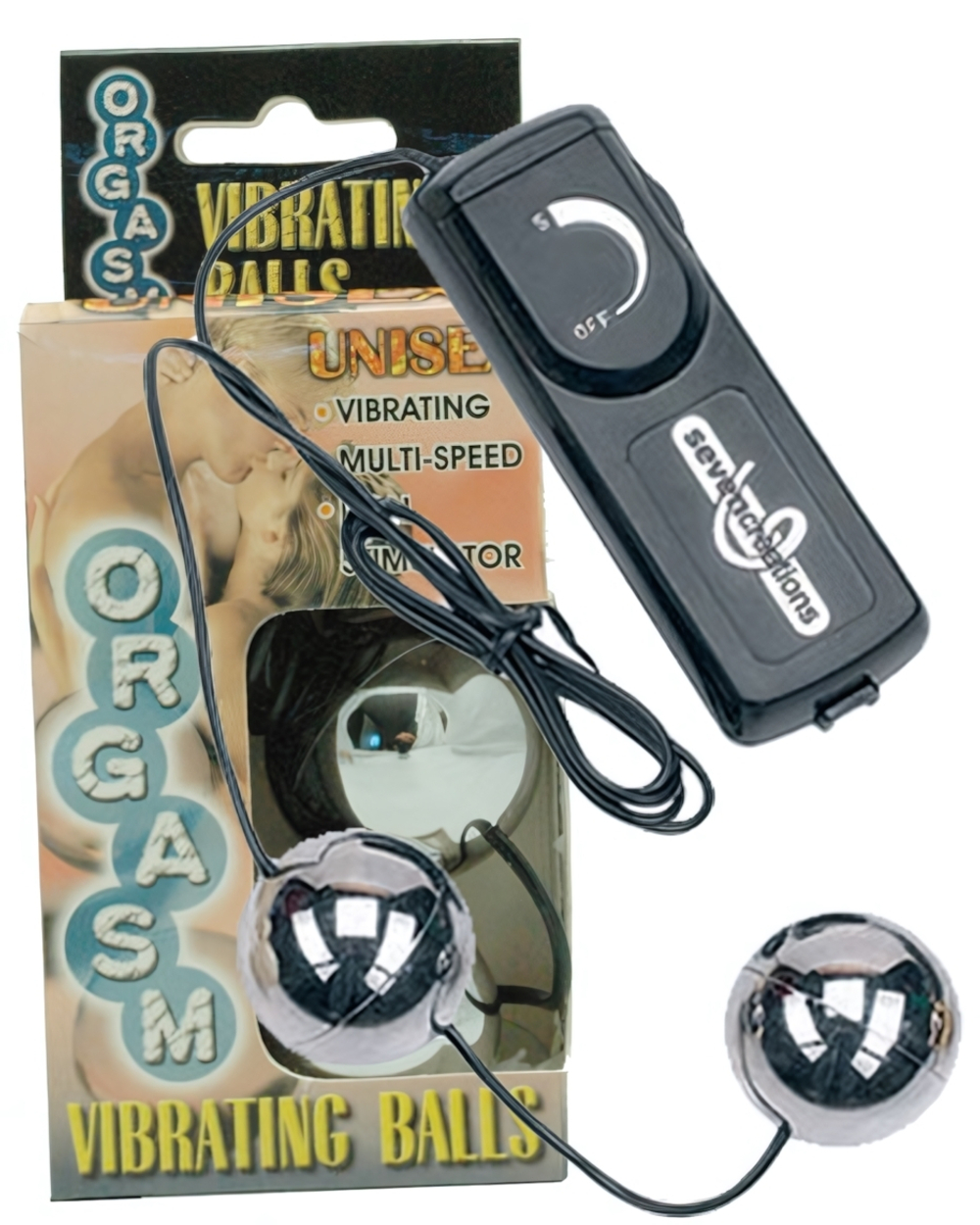 Серебристые вагинальные шарики с вибрацией ORGASM VIBRATING BALL (Цвет: серебристый)