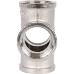 Крестовина STOUT SFT 0031 - 3/4" (для стальных труб, латунь никелированная)